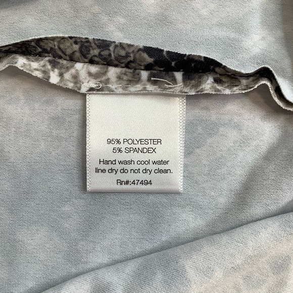 NORMA KAMALI Snake Print Bandeau Jersey Dress Size XL - Picture 10 of 11